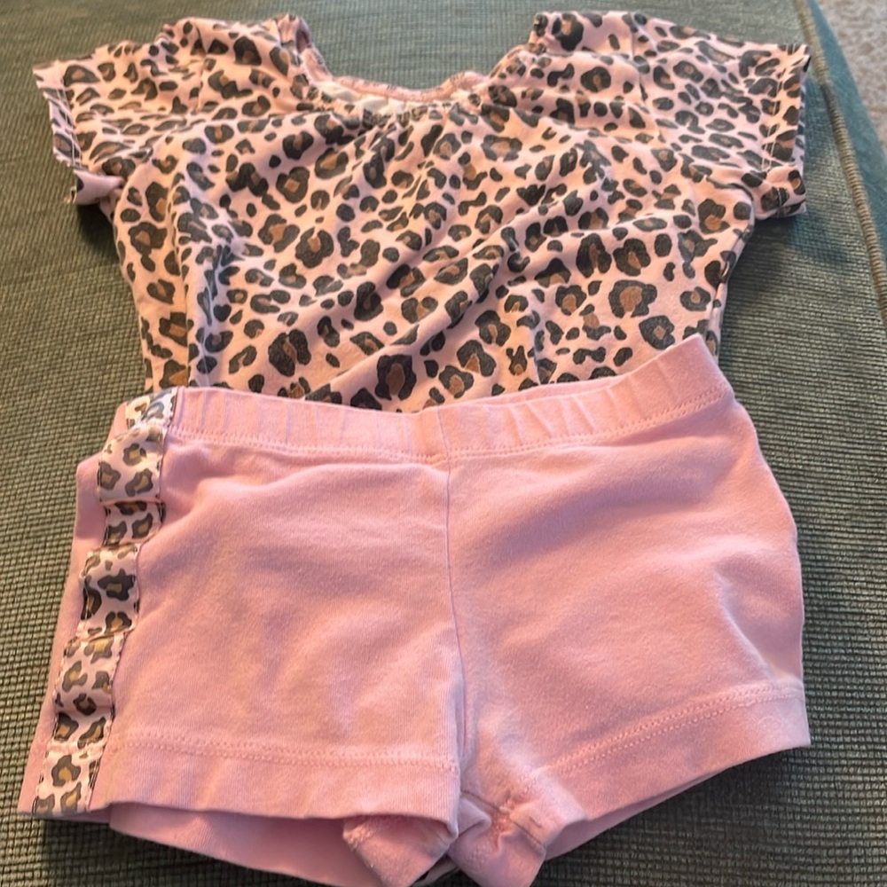 Leotard and shorts